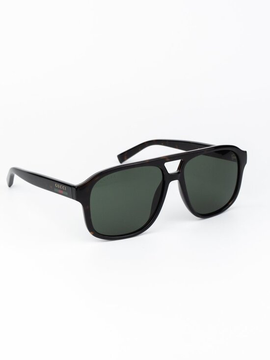 Gucci Women Sunglasses Havana Green Pilot GG1856S 002 NEW AUTHENTIC main image 8